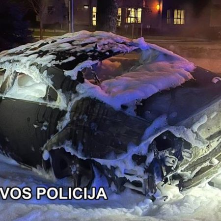 Klaipėdos kriminalistai atlieka tyrimą dėl turto sunaikinimo visuotinai pavojingu būdu bei žmogaus terorizavimo