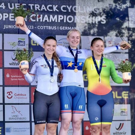Laurynai Valiukevičiūtei – Europos jaunių treko čempionato bronza