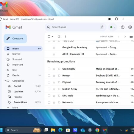 Kaip gauti „Gmail“ programą, skirtą „Windows“?