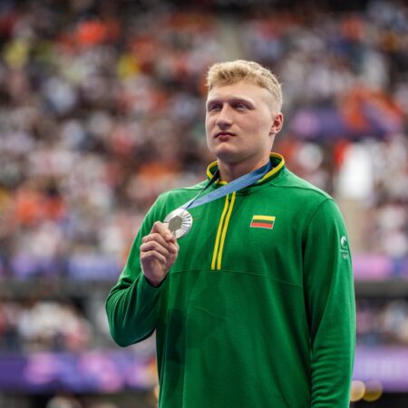 Trečią medalį į šalies taupyklę įdėjęs Mykolas Alekna: smagu bus parvežti medalį į Lietuvą