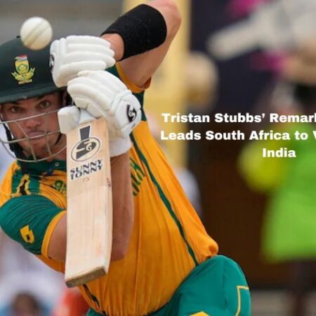 Tristanas Stubbsas veda SA į pergalę