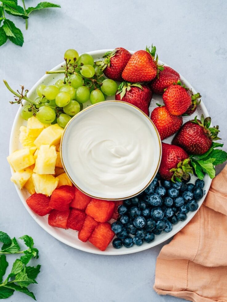 Lengvas vaisių padažas (3 ingredientai) – pora gamina